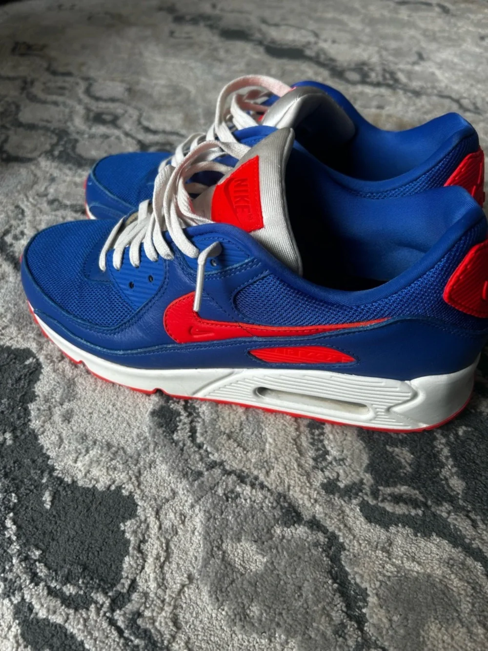 Nike Blue with Red Accent Air Max Sneakers - Picture 2 of 8